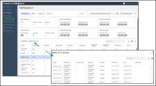The selected queue call data records panel in Call Queues dashboard showing call IDs, timestamps, and caller details